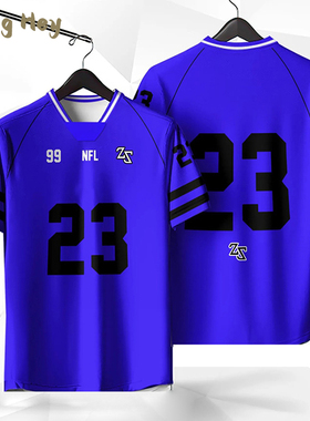 Free Customized Men Football Jersey T Collar Sports T-Shirt