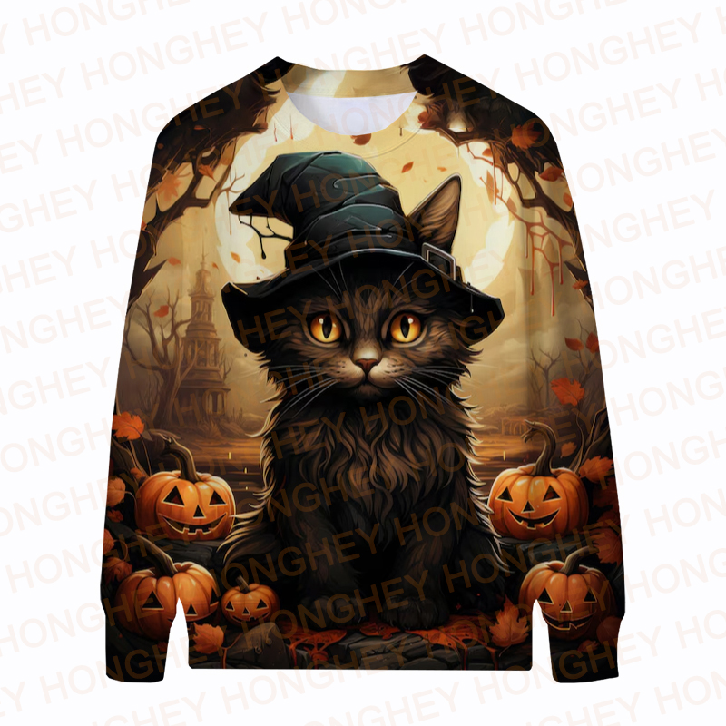 Halloween Hoodies For Men Crewneck Sweatshirts For Women