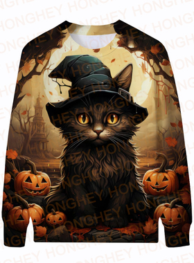 Halloween Hoodies For Men Crewneck Sweatshirts For Women