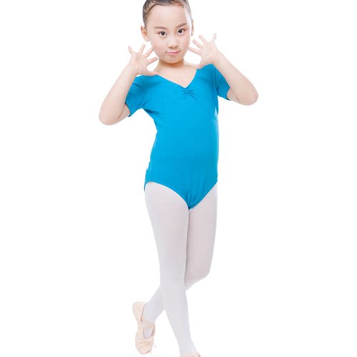 舞中翔舞蹈服体操服芭蕾练功服健美操形体棉短袖中背舞蹈服