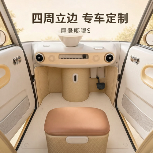 适用雅迪嘟嘟S电动休闲三轮车全包脚垫加高立边防踢脚垫平铺脚垫