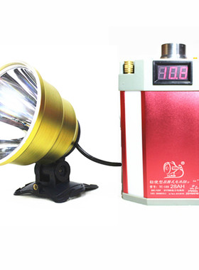 P1000头灯九核黄光外接分体电瓶9核超亮强光钓鱼灯P90灯头充电1u.