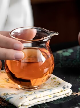 高硼硅玻璃公道杯小容量玲珑公杯