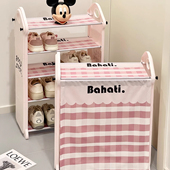 子防尘简易窄鞋 架子宿舍门口小型鞋 柜 架家用室内好看多层可爱鞋 鞋