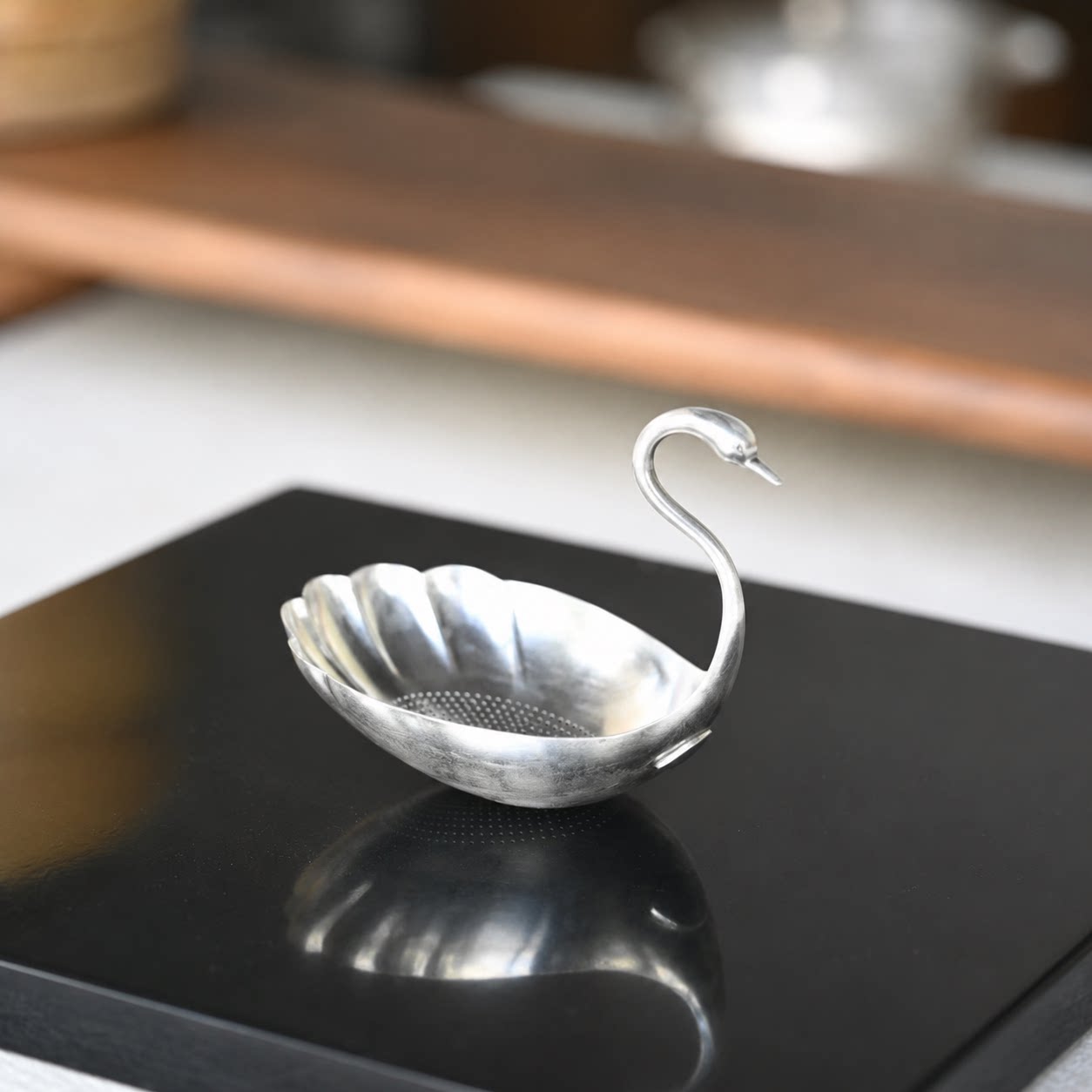 落在茶汤里的白天鹅手作茶漏