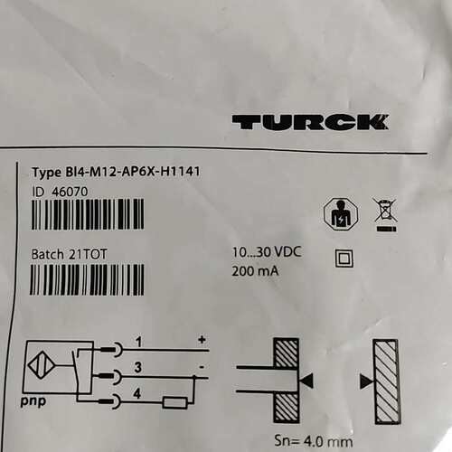 议价BI4-M12-VP6X-H1141电感式接近传感器Turc可维修