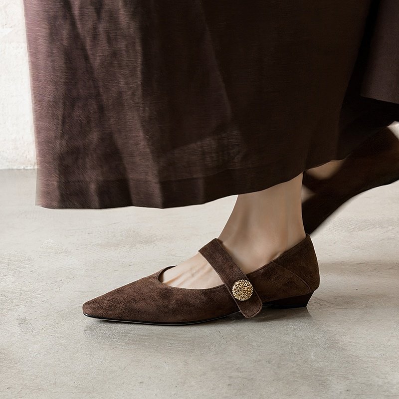 2.2cm气质优雅真皮鞋子方头浅口单鞋女2026年春季新款玛丽珍女鞋,女鞋,浅口单鞋,淘宝优惠券,粉丝福利购,淘宝优惠卷