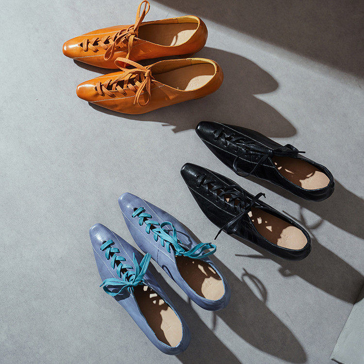 早春重工水洗马皮法式通勤百搭黑色尖头鱼骨鞋时尚芭蕾系带单鞋女,女鞋,渔夫鞋,淘宝优惠券,粉丝福利购,淘宝优惠卷