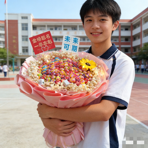 棒棒糖花束成品包邮糖果