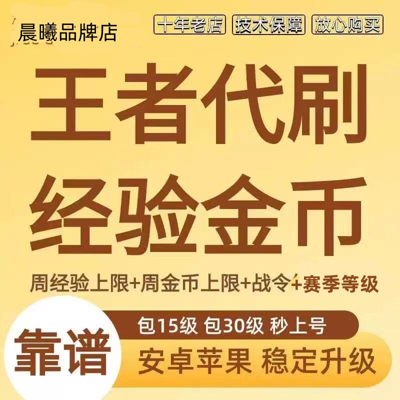 【低价】王者荣耀代练打刷等级周经验金币战令赛季任务成就熟练度
