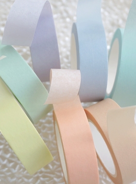 白色和纸胶带手撕摄影黄绿灰紫黑色胶带纸纯色手帐装饰DIY10mt828