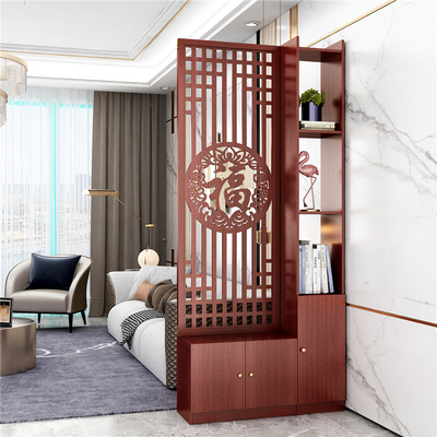新中式隔断柜入户客厅