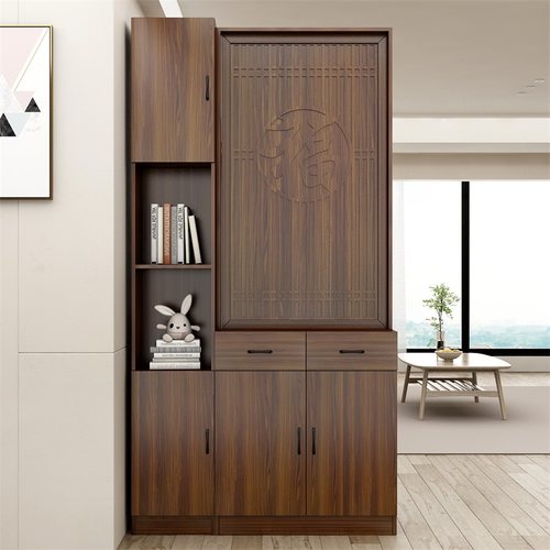 实木屏风隔断玄关柜遮挡间厅柜