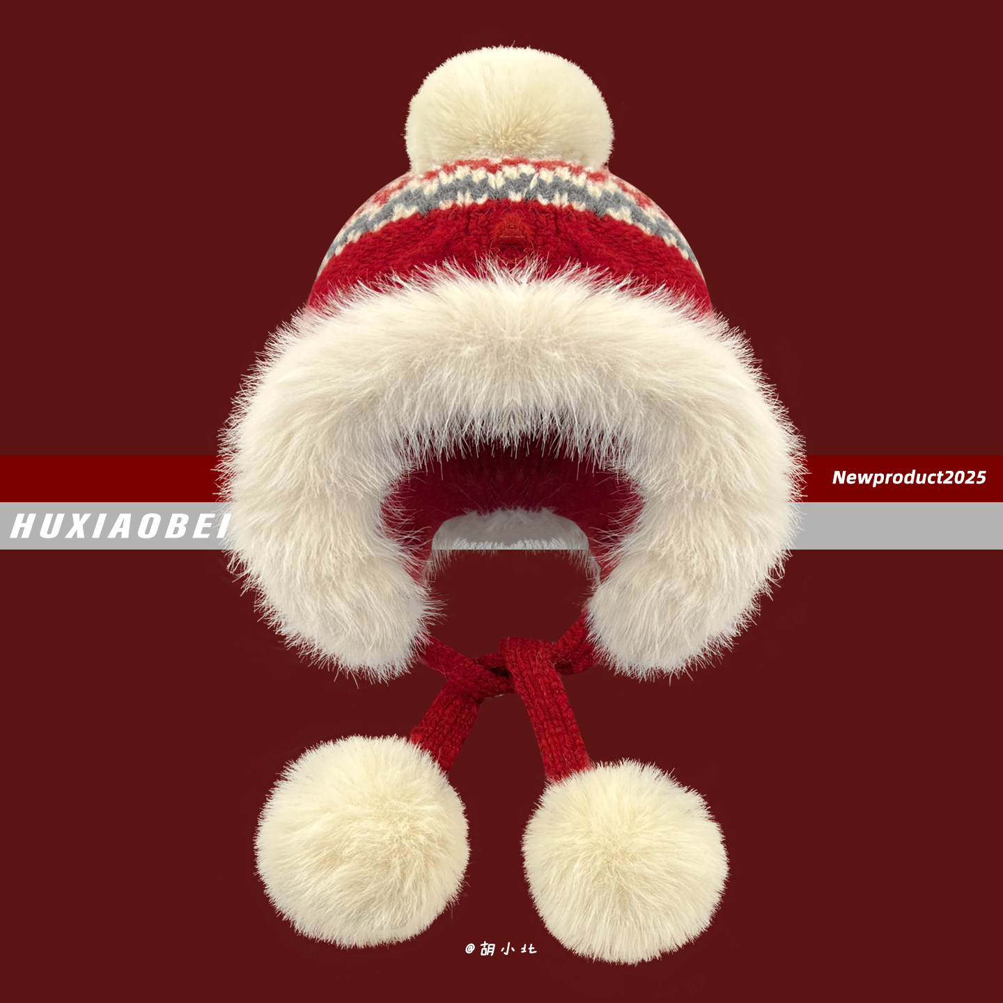 费尔岛风复古提花毛绒护耳雷锋帽女秋冬季保暖防寒加绒加厚套头帽,服饰配件/皮带/帽子/围巾,帽子,淘宝优惠券,粉丝福利购,淘宝优惠卷