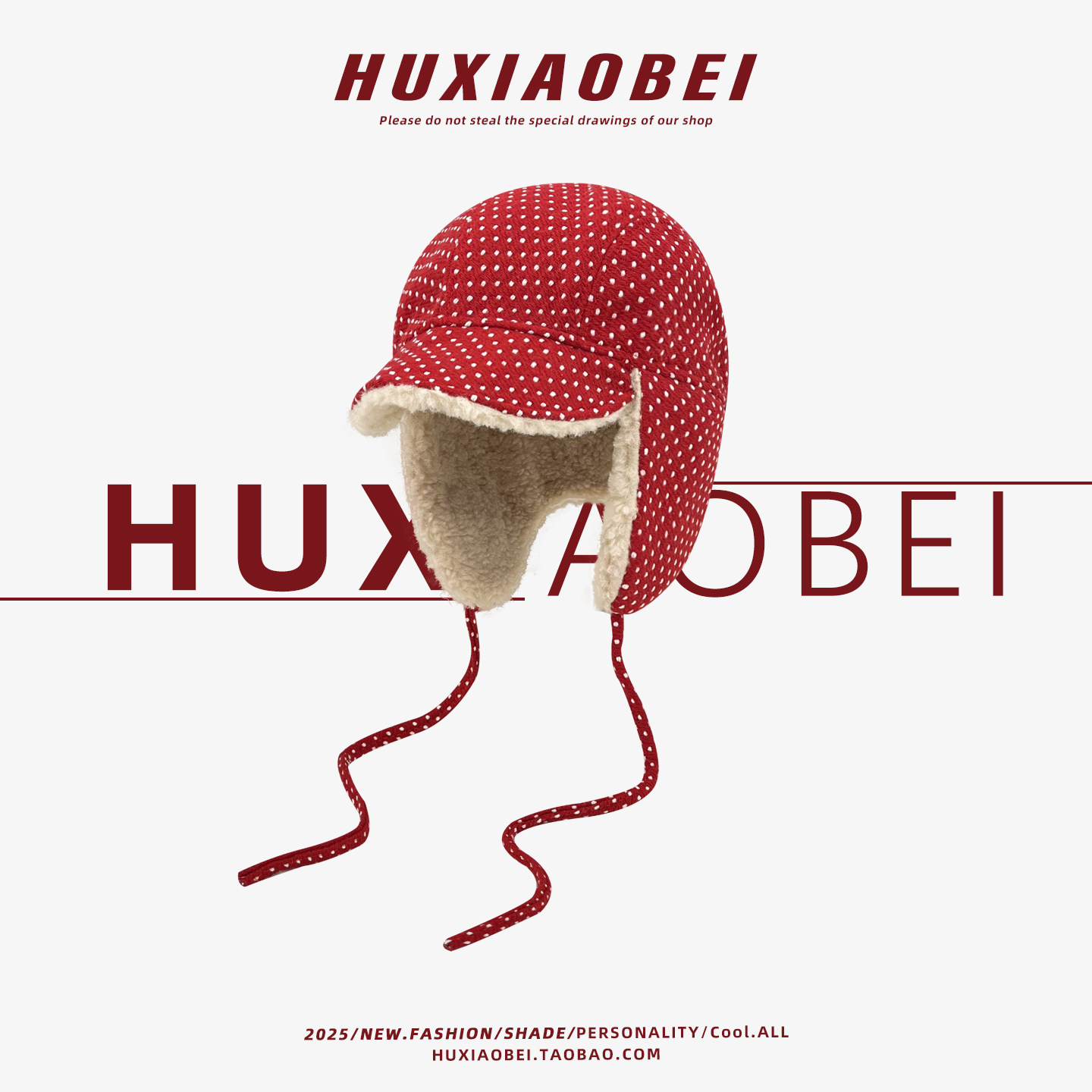 韩系波点ins绑带护耳帽女秋冬季出游保暖百搭骑车防寒双面雷锋帽,服饰配件/皮带/帽子/围巾,帽子,淘宝优惠券,粉丝福利购,淘宝优惠卷