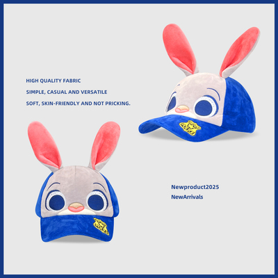 疯狂动物城朱迪尼克卡通鸭舌帽子