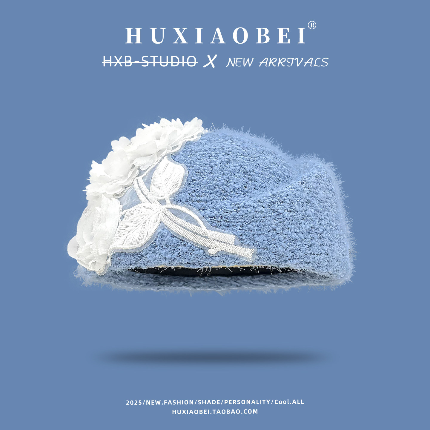 日系甜美立体蕾丝花朵针织贝雷帽女秋冬出游显脸小百搭云朵画家帽,服饰配件/皮带/帽子/围巾,帽子,淘宝优惠券,粉丝福利购,淘宝优惠卷