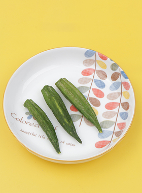 敏杨 汤碗菜盘碗碟套装七彩旋律家用欧式卡通乔迁餐具汤碗釉下彩