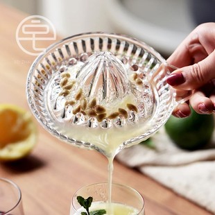 好用好清洁。日本制进口东洋佐佐木玻璃榨汁器手动柠檬橙子压汁器