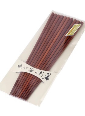 【性价比】ishida日本石田天然铁木筷子日式尖头无漆家用餐具5双