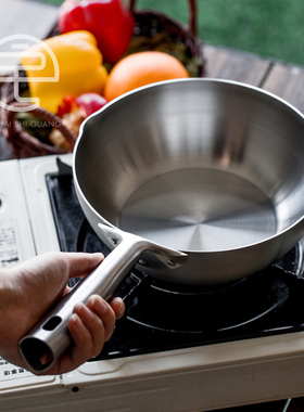 能煮能炒，一锅全能。日本制进口下村kogu不锈钢奶锅汤锅煮锅炒锅