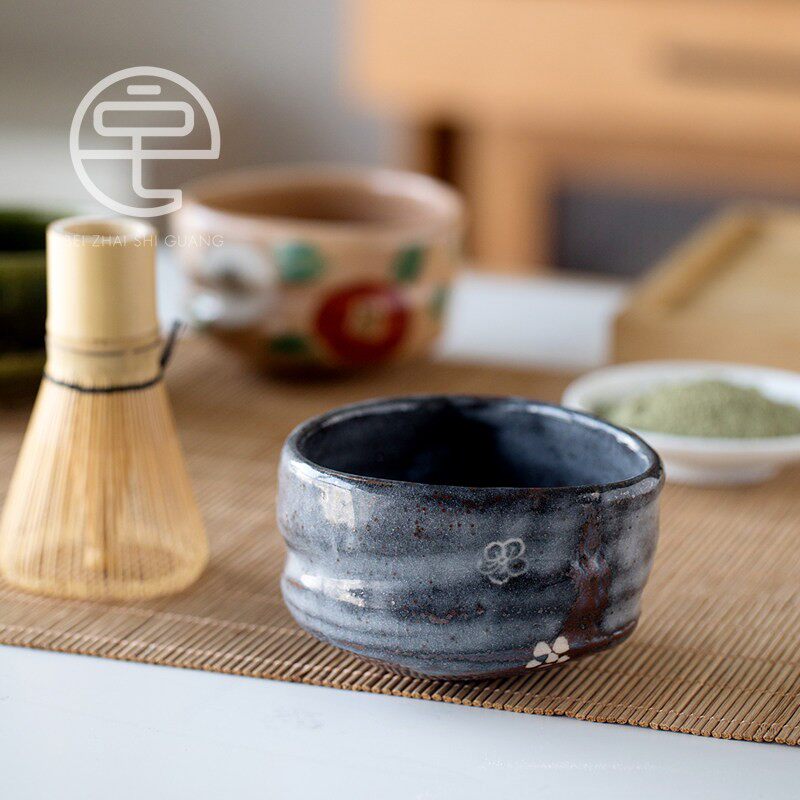 日本原装进口臧珍窑陶瓷茶碗抹茶碗日式复古家用陶瓷茶具打抹茶碗