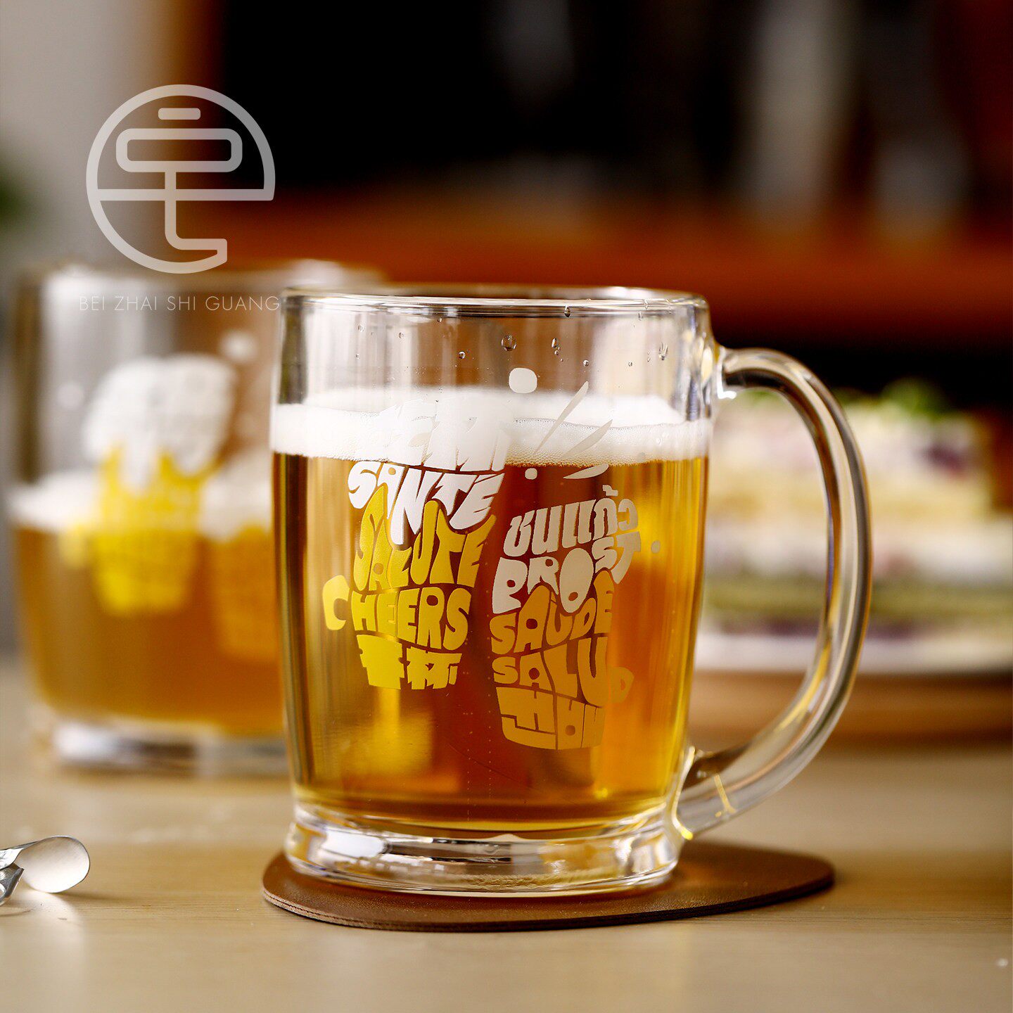 日本进口东洋佐佐木玻璃杯啤酒杯大容量创意家用杯子水杯玻璃杯