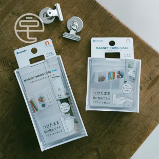 收纳无处不在。日本制原装进口inomata壁式收纳盒磁吸小件储物盒