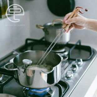 日本制进口相泽工房不锈钢油炸筷天妇罗筷子超长筷子火锅筷捞面筷