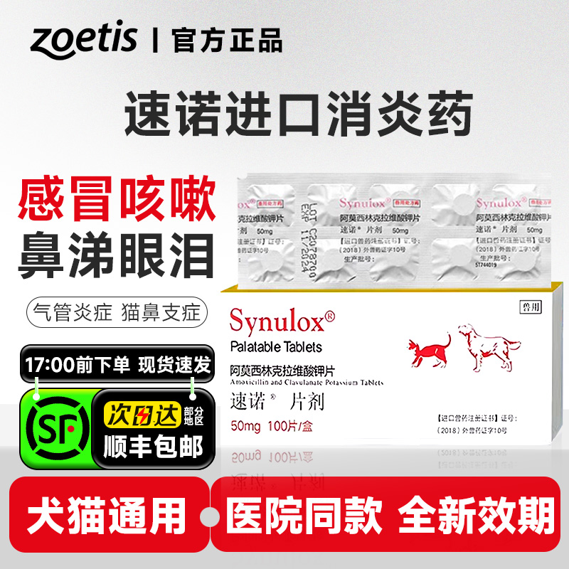 速诺片剂宠物猫感染消炎