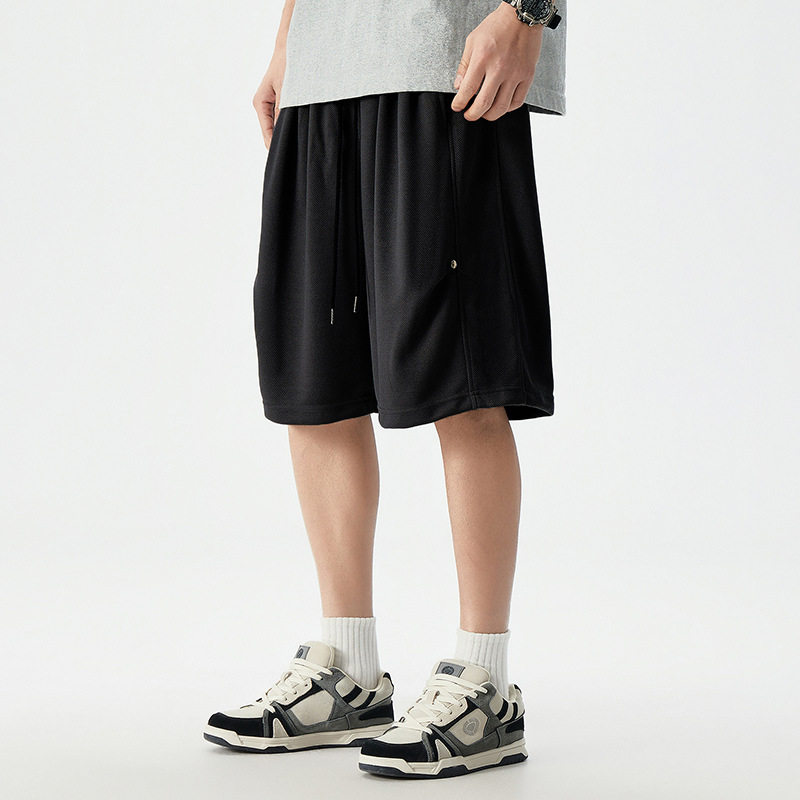 2026夏季新款大码男装直筒短裤男加肥加大运动简约欧美五分篮球裤