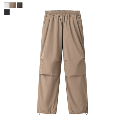 女装 2025冬季新款 宽松百搭阔感裤加绒保暖伞兵裤休闲裤 470732