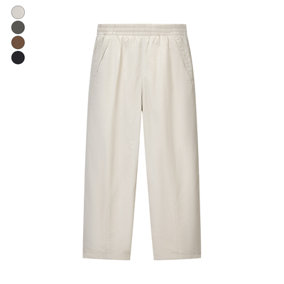 女装 2025冬季新款 加绒加厚保暖松紧腰长裤/休闲直筒裤子 479402