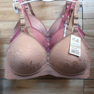 中老年4排C大杯文胸 佳姿812无钢圈聚拢妈妈内衣4244大码 满3件 包邮