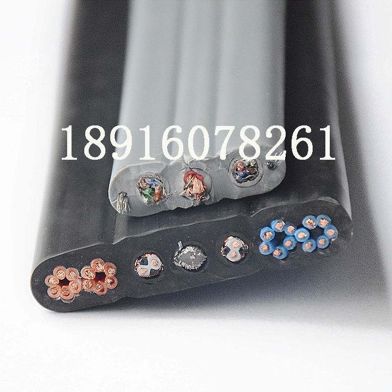 拖链光纤电源同轴TV网线复合扁线