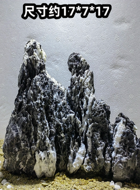 酸洗青龙石盆栽石造景长条石盆景天然树抱石绿植花盆鱼缸装饰假山