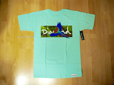 现货 DIAMOND SUPPLY CO BOX LOGO 钻石 薄荷绿 鹦鹉 短袖 T恤