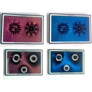 彩色动态显磁片磁显片磁极观察片钕磁铁磁路分布检测教具年磁包邮