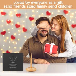 磁悬浮不倒笔 磁自立英雄笔芯签字笔 桌面实木黑科技摆饰生日礼品