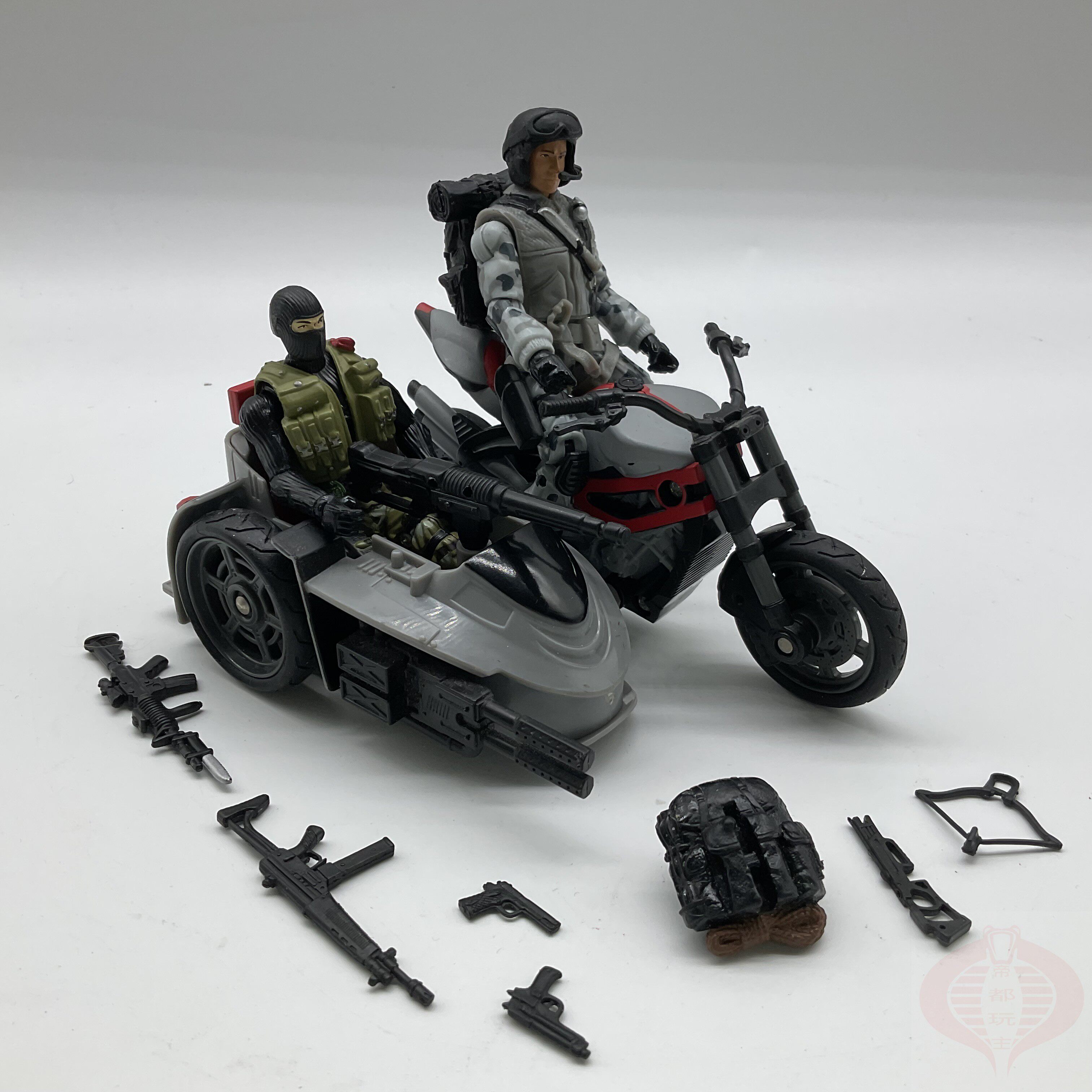 24.6.7 特种部队 GIJOE 新版ROC版载具 咆哮号摩托 飞行迷 桥头堡