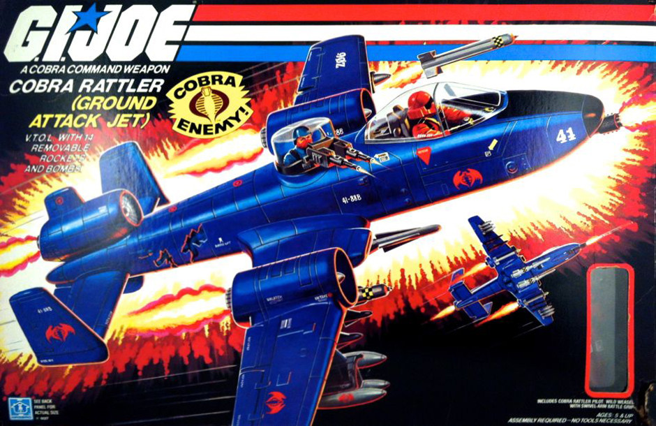 特种部队 gijoe 老版 兵人 载具 1984年 响尾蛇号 1:18