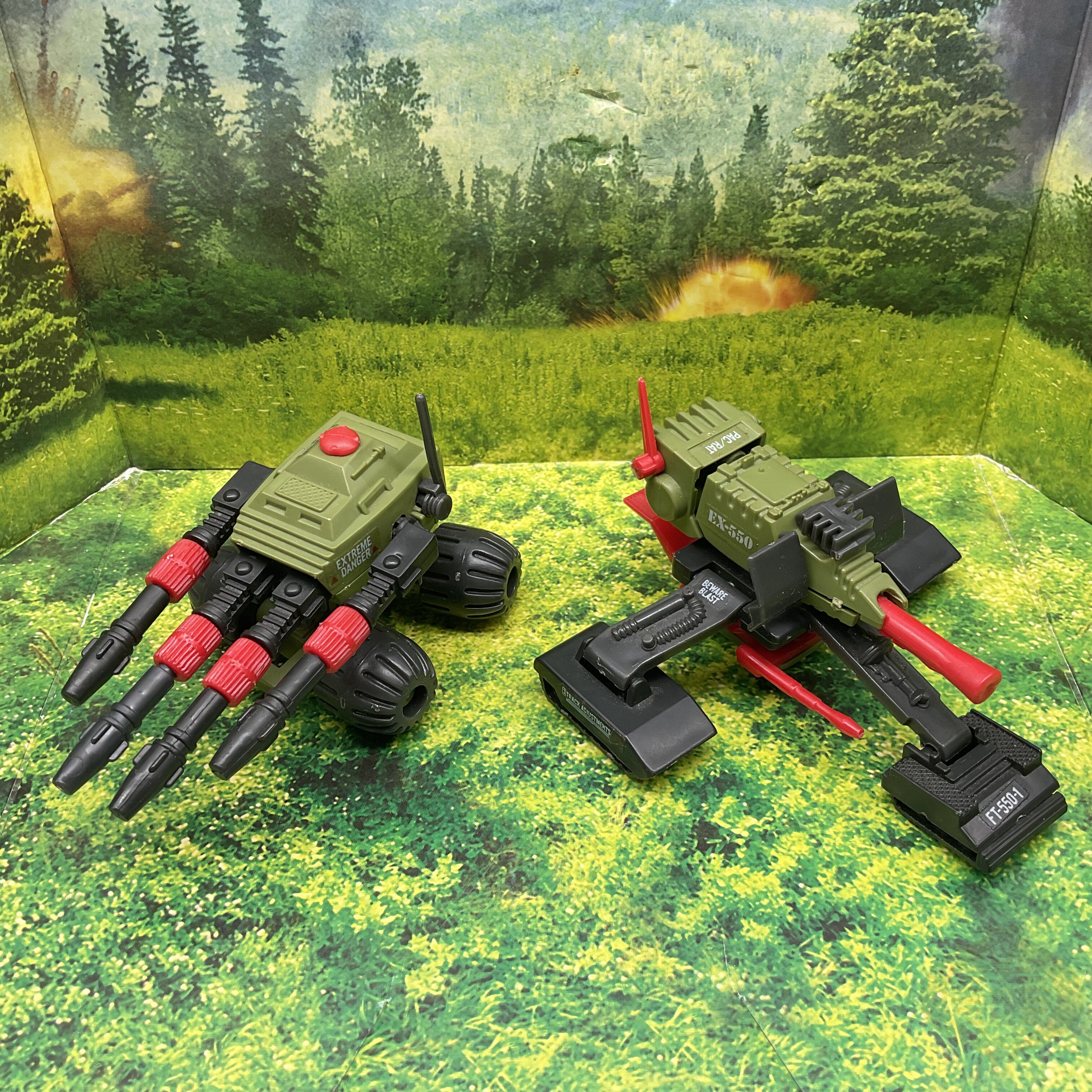 10.15 特种部队gijoe 老版 载具 波特组 机枪 火焰喷射器