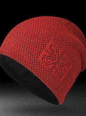 0089 内加摇粒绒针织冬季户外运动滑雪跑步骑行男女针织帽55-59cm