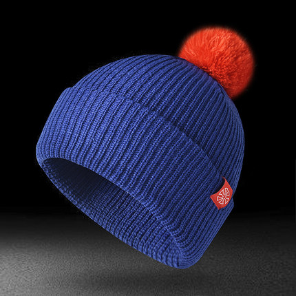 屲牌【wa】0069 高弹双层厚实针织跑步滑雪户外运动毛线帽53-65cm