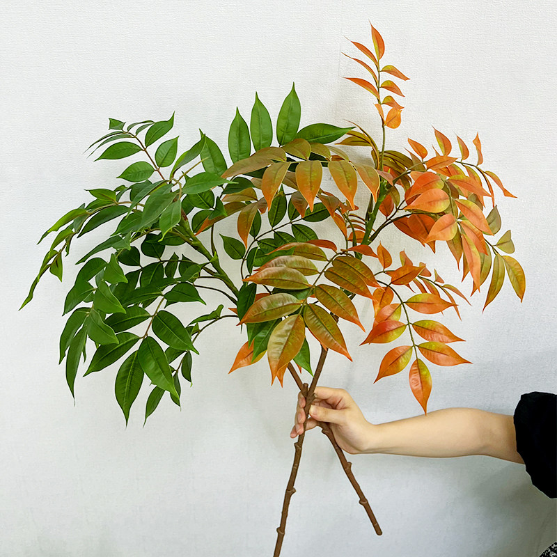 仿真植物假树叶绿色大龟背室内花槽塑料绿植背景墙景观造景装饰