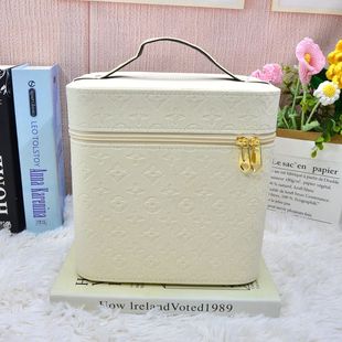 加高款化妆包女2025新款便携大容量硬壳收纳盒手提家用隔层化妆箱