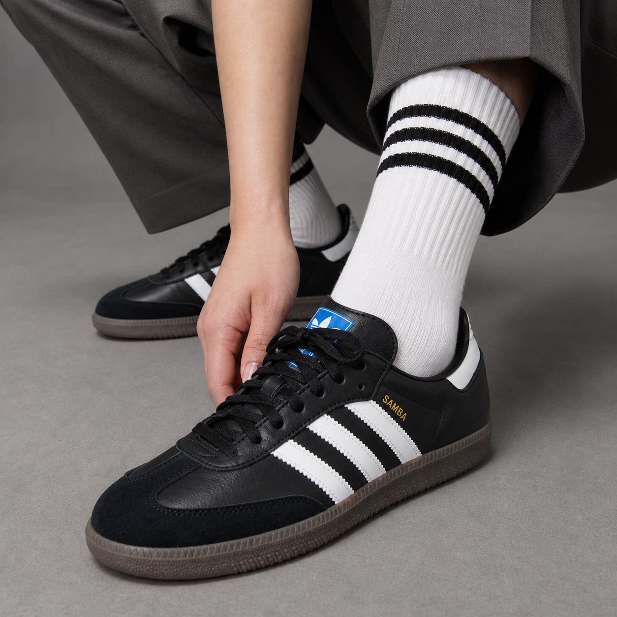 Adidas阿迪达斯德训鞋SAMBA男鞋女鞋 夏秋新款三叶草复古休闲板鞋