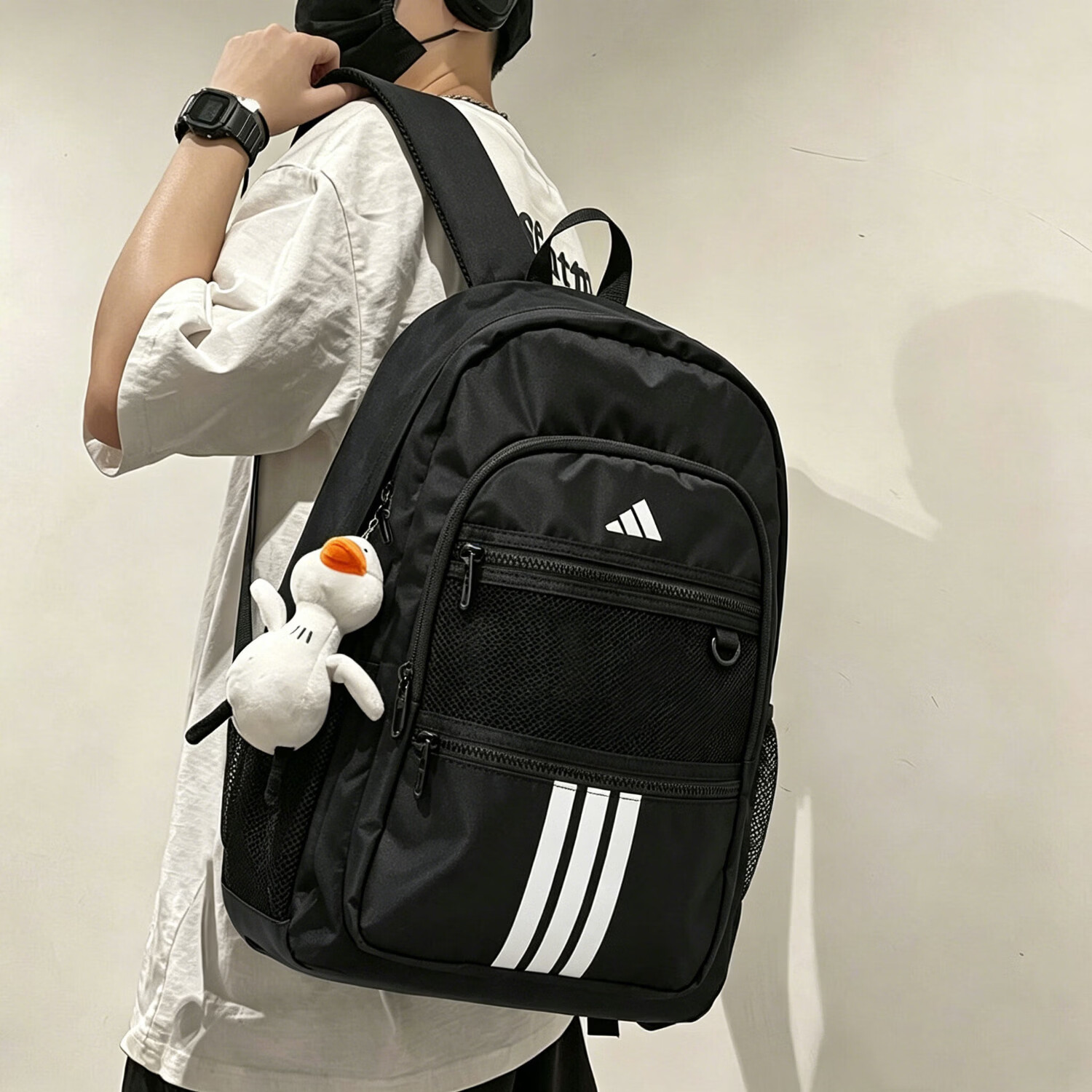 Adidas/阿迪达斯双肩背包男女包 26夏季新款时尚休闲包耐磨电脑包