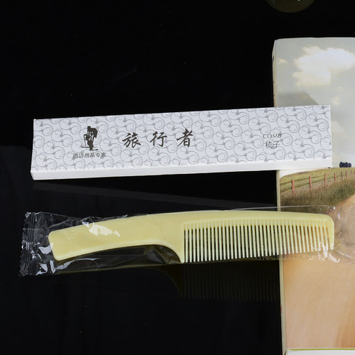 宾馆酒店一次性用品 旅行者样 梳子 通用 纸盒包装大刀梳子