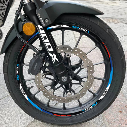 本田CB400X17寸反光防水轮胎贴